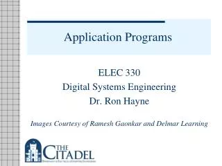 Application Programs