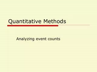 Quantitative Methods