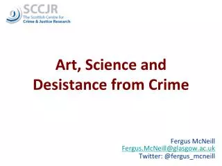 art science and desistance from crime