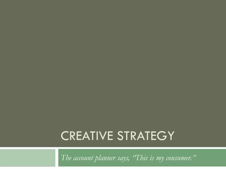 creative strategy
