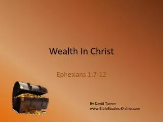 Wealth In Christ