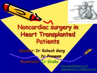Noncardiac surgery in Heart Transplanted Patients