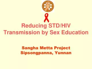 Reducing STD/HIV Transmission by Sex Education