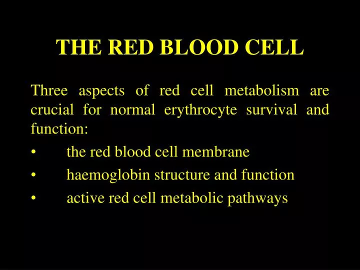the red blood cell