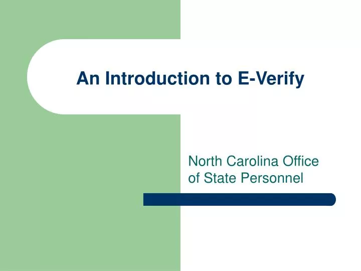 an introduction to e verify
