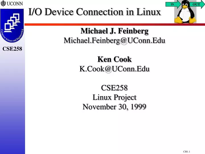 i o device connection in linux