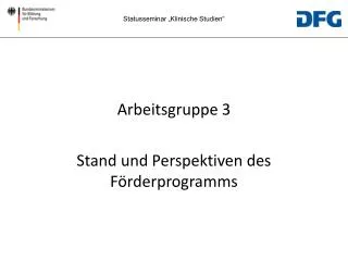 arbeitsgruppe 3