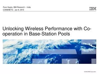 Unlocking Wireless Performance with Co-operation in Base-Station Pools