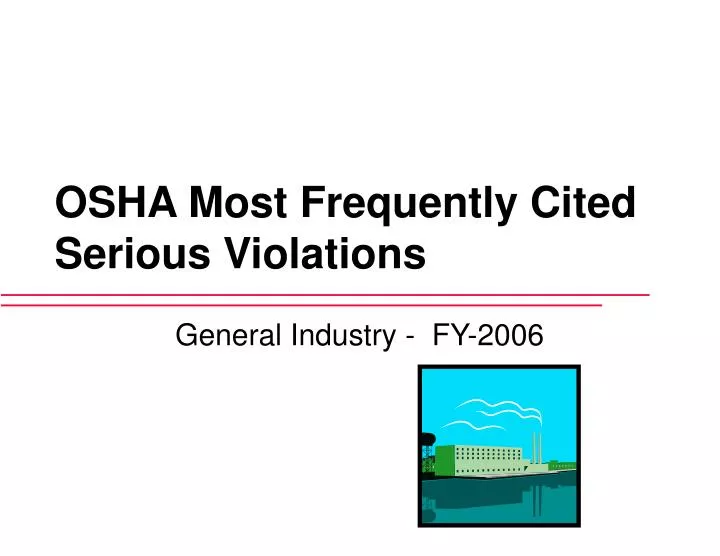 osha most frequently cited serious violations