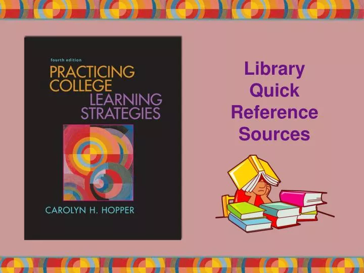 library quick reference sources