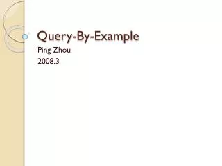 Query-By-Example