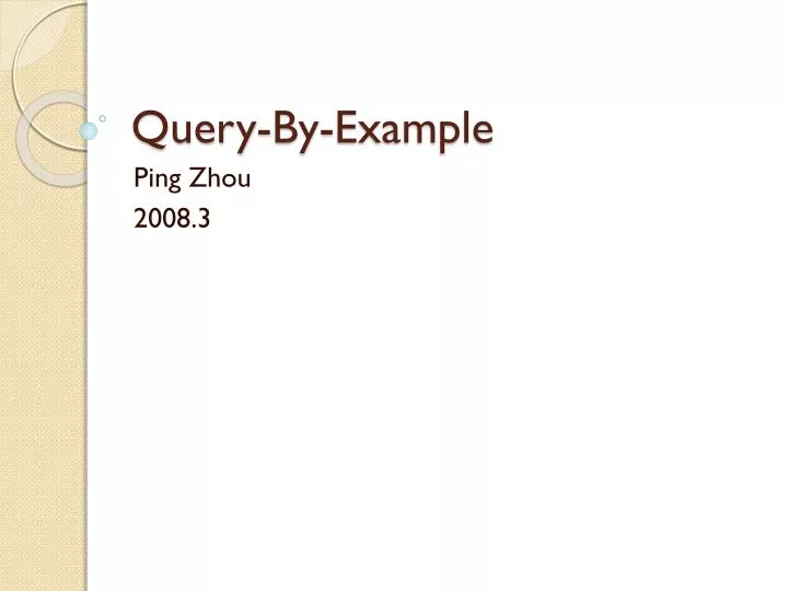 query by example