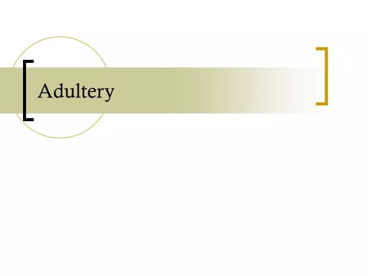 adultery