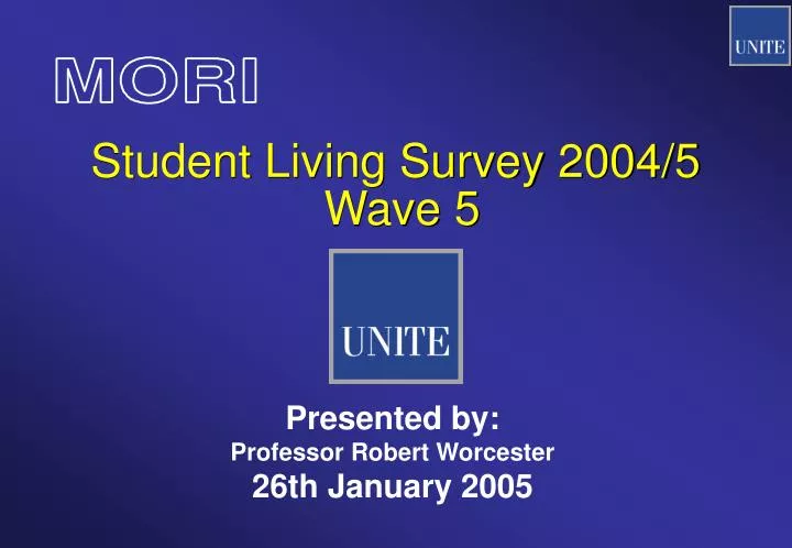 student living survey 2004 5 wave 5