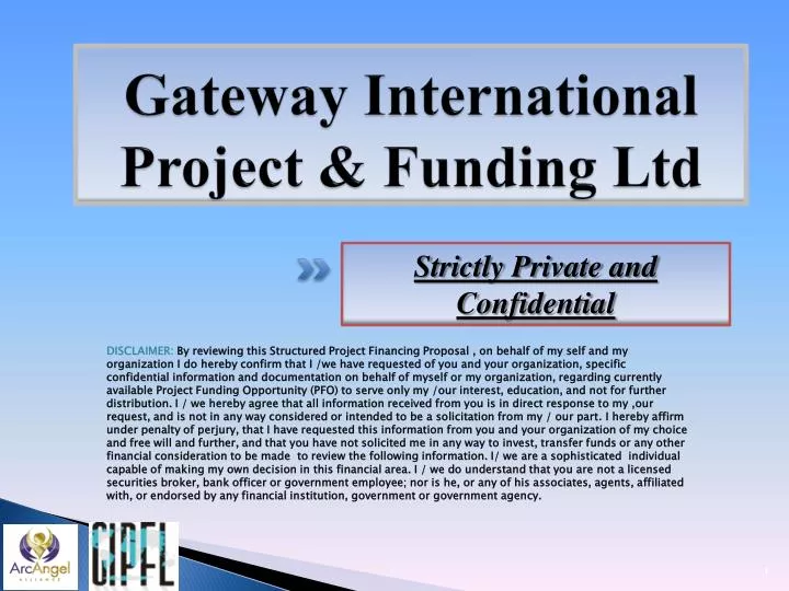 gateway international project funding ltd