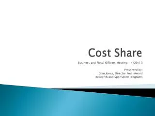 Cost Share