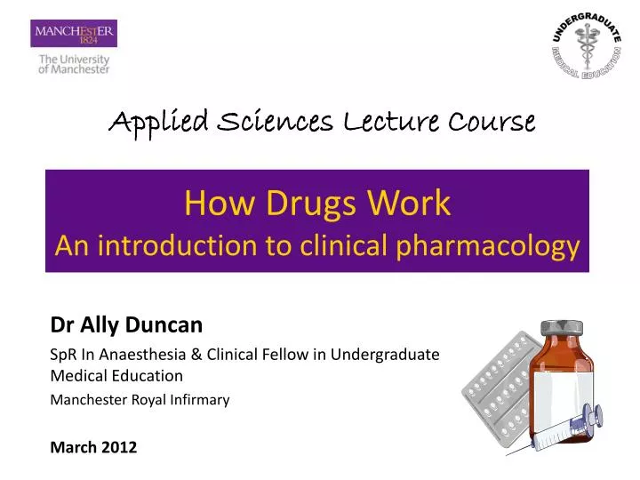 how drugs work an introduction to clinical pharmacology