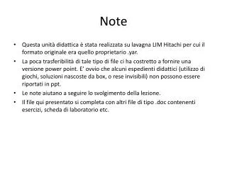 Note