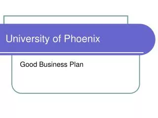 university of phoenix