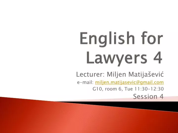 english for lawyers 4