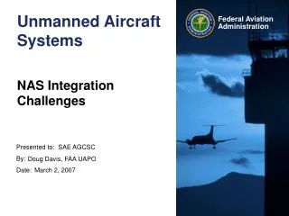 Unmanned Aircraft Systems