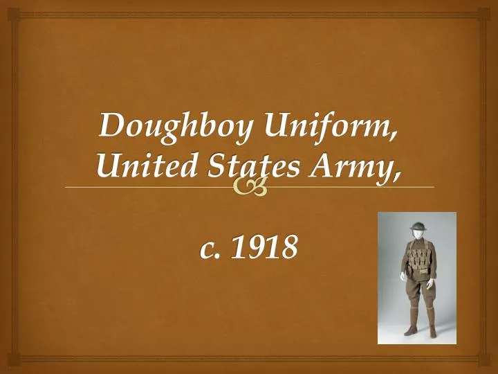 doughboy uniform united states army c 1918