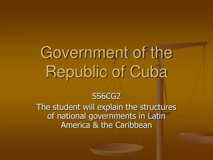 government of the republic of cuba