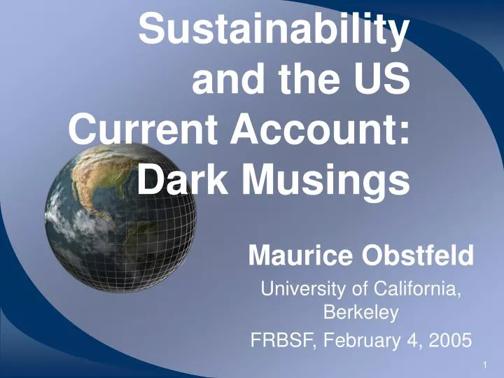 sustainability and the us current account dark musings