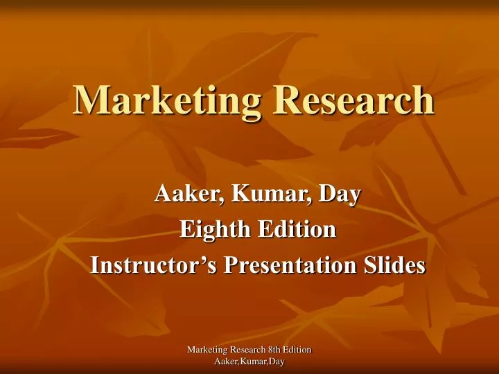 marketing research