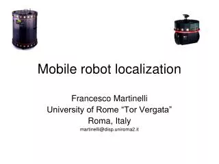 Mobile robot localization