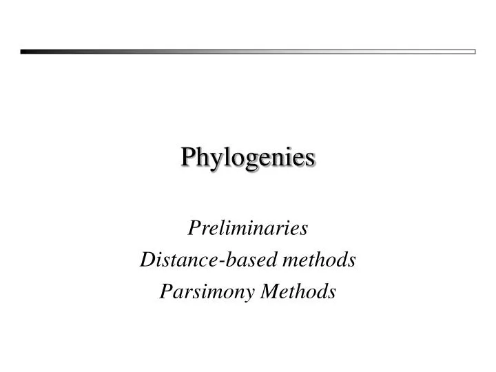 phylogenies