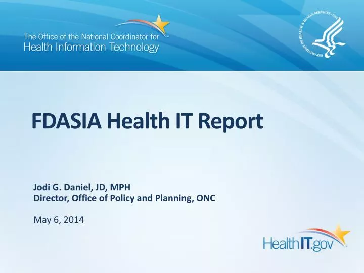 fdasia health it report