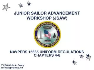 JUNIOR SAILOR ADVANCEMENT WORKSHOP (JSAW)