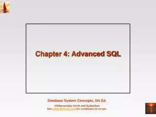 Chapter 4: Advanced SQL
