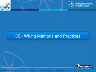05 - Wiring Methods and Practices