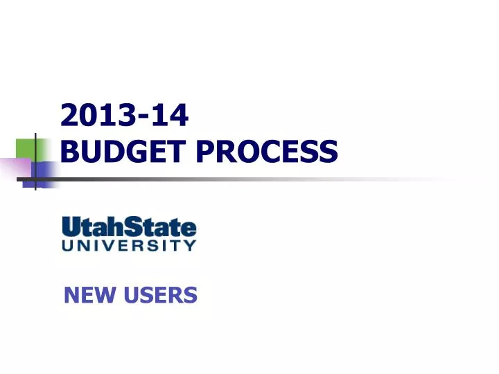 2013 14 budget process