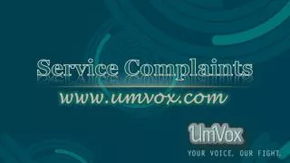 Service Complaints