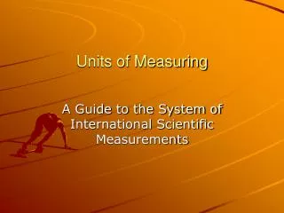 Units of Measuring