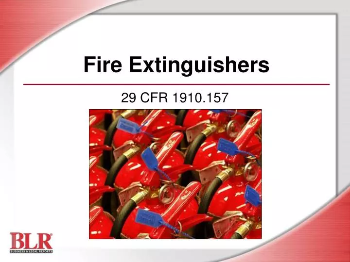 fire extinguishers