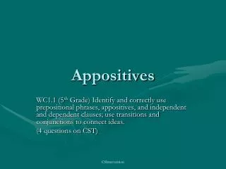 Appositives