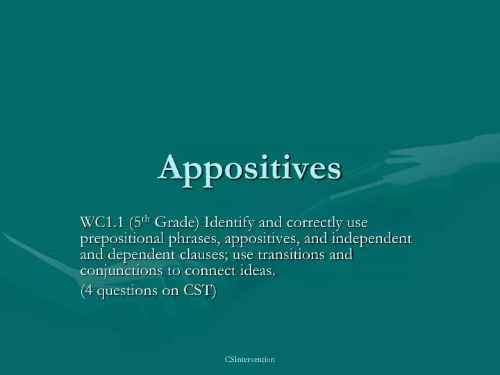 appositives