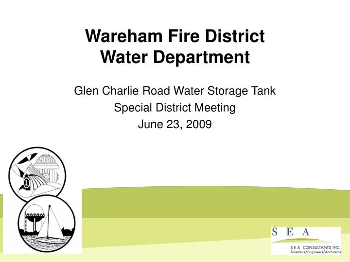 wareham fire district water department
