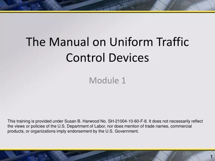 the manual on uniform traffic control devices