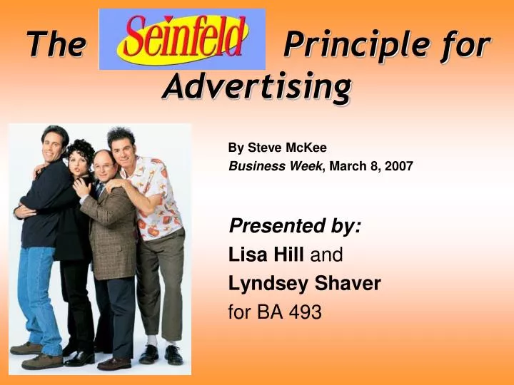 the seinfeld principle for advertising