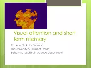 Visual attention and short term memory