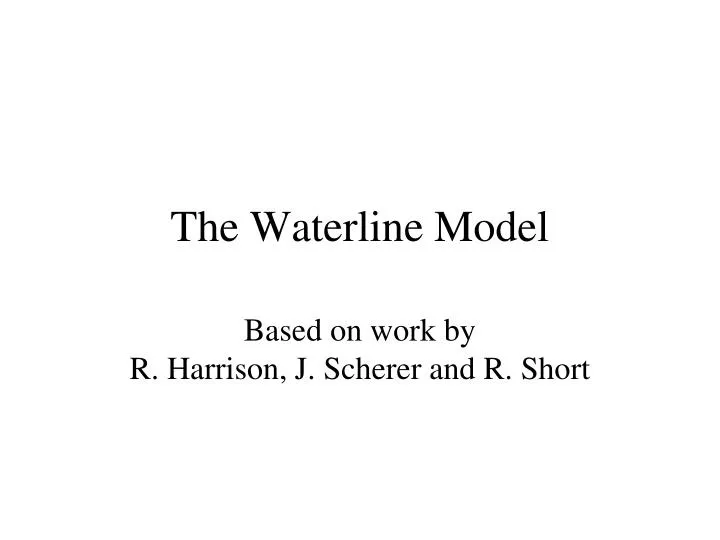 the waterline model