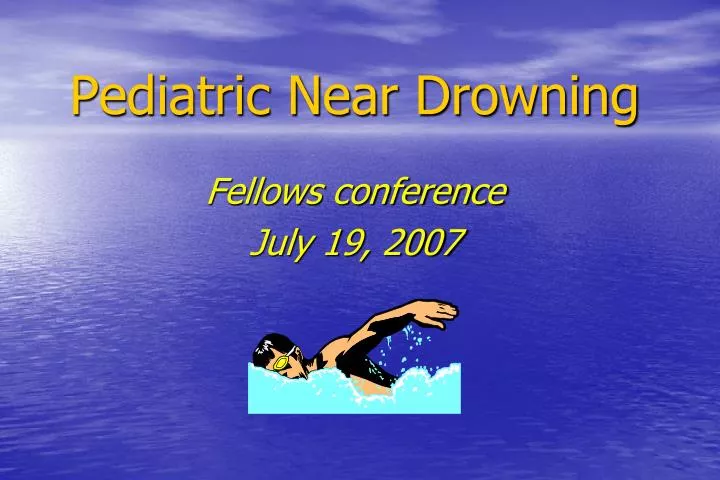 pediatric near drowning