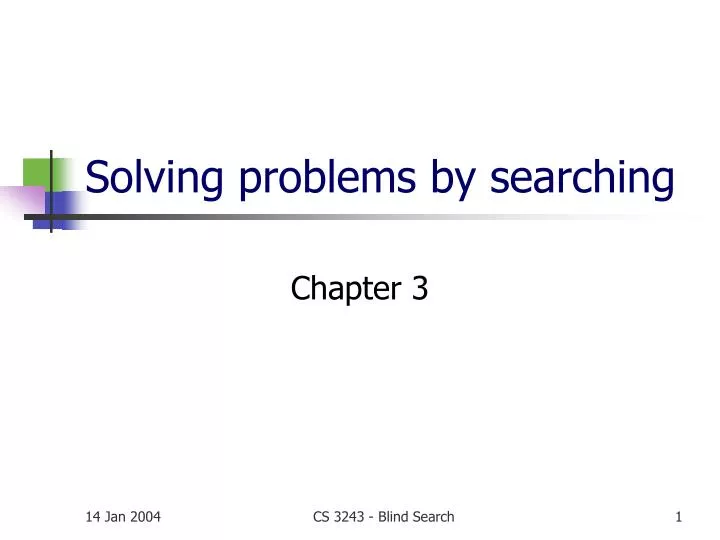 solving problems by searching