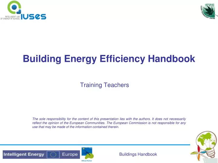 building energy efficiency handbook