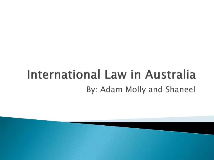 international law in australia